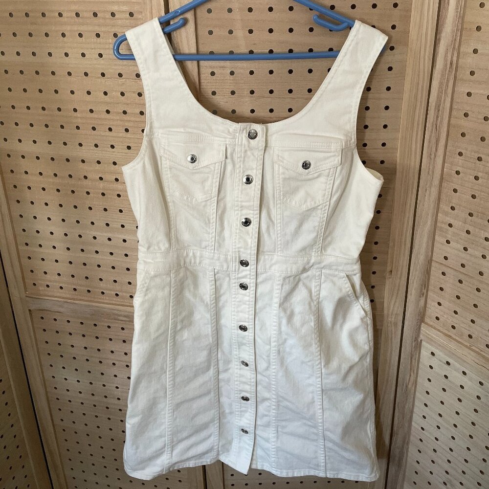 J.Crew White Denim Dress Size 8